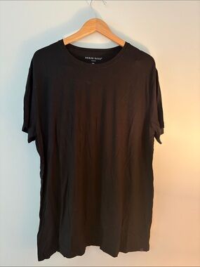 Derek Rose Black Short Sleeve Crew Neck Tee
